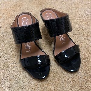Black Calvin Klein heels
